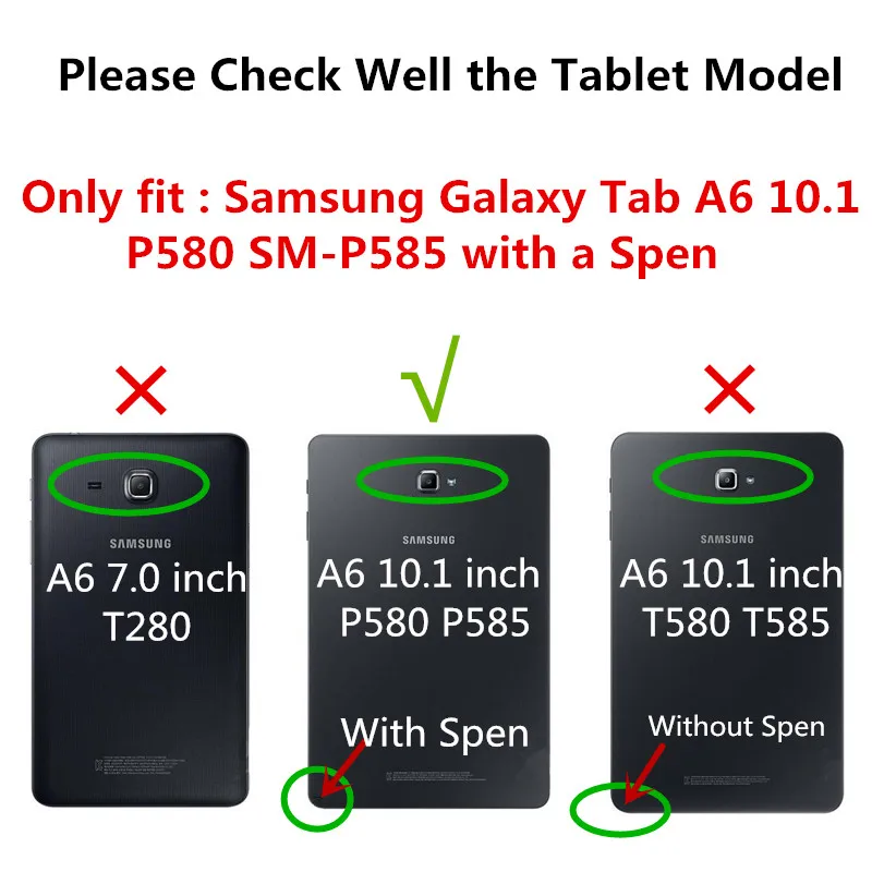 Чехол Wekays для samsung Galaxy Tab A A 6 A6 10,1 P585 P580, милый мультяшный цветок из искусственной кожи, откидной чехол, чехол s Fundas SM-P585