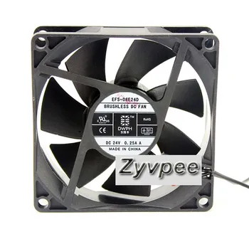 

EFS-08E24D 80*25mm DC24V 0.25A 2 wires DC case fan,8cm cooling fan,inverter cooler