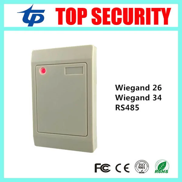 

125KHZ RFID card IP65 waterproof door access control weigand card reader white color good proximity card smart card reader
