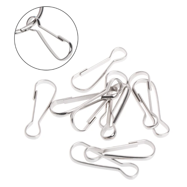 10 Pcs Parrots Birds Toys Accessories Hooks Stainless Steel Supplies Pets Cage 1
