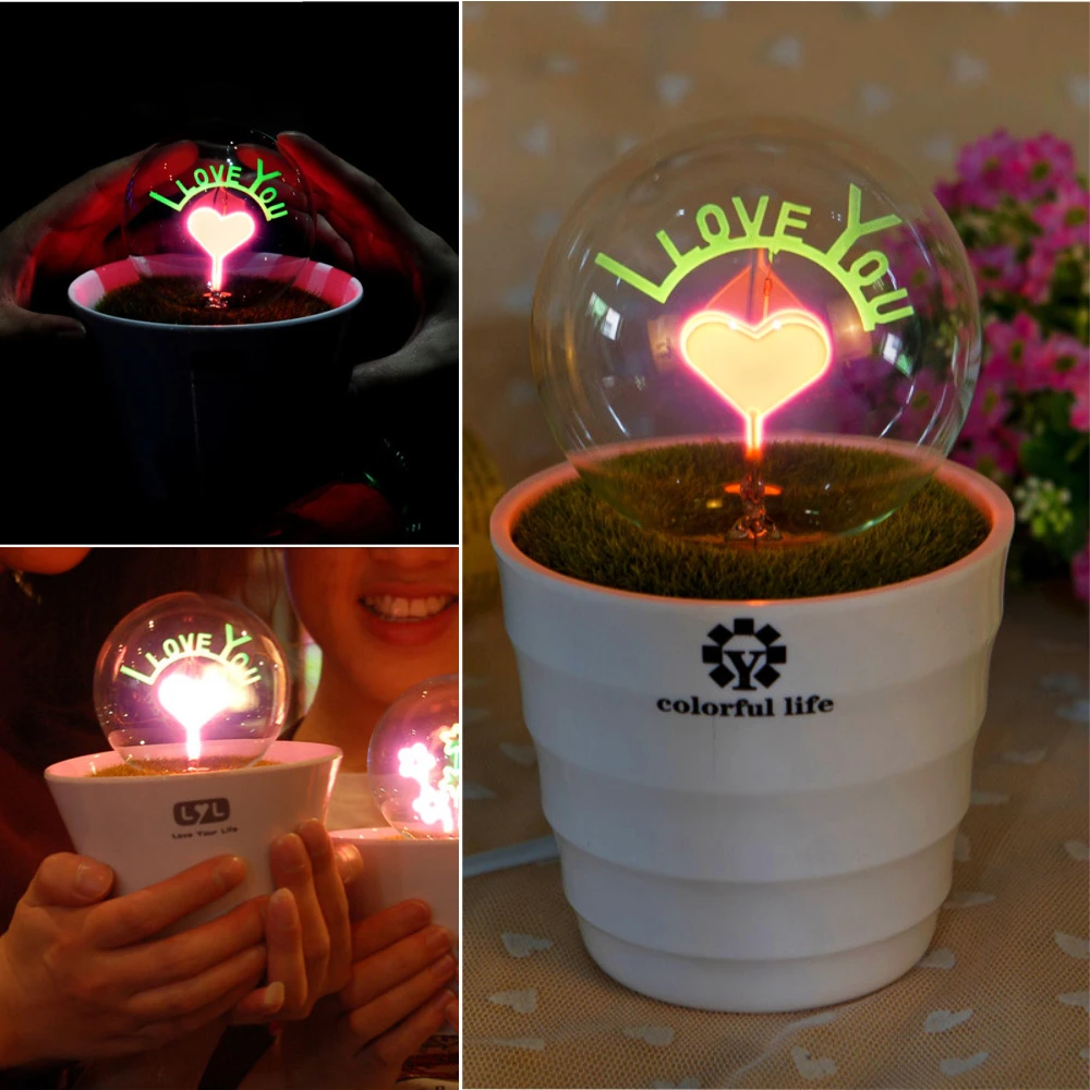  YNL vintage Edison Bulb E27 G80 flower holiday lights indoor lamp 220v globe incandescent light chr - 32804308805