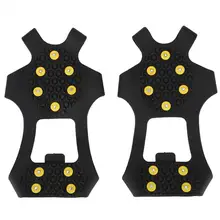 Спорт на открытом воздухе 10 Стад Универсальный лед снег обуви шипы зимняя рыбалка скалолазание безопасность нескользящие кошки