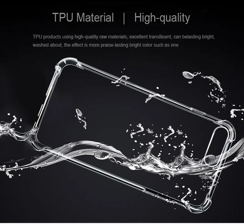 SUMPK Transparent phone case for iPhone 6 6S 7 8 7 plus 6 plus Anti knock 4