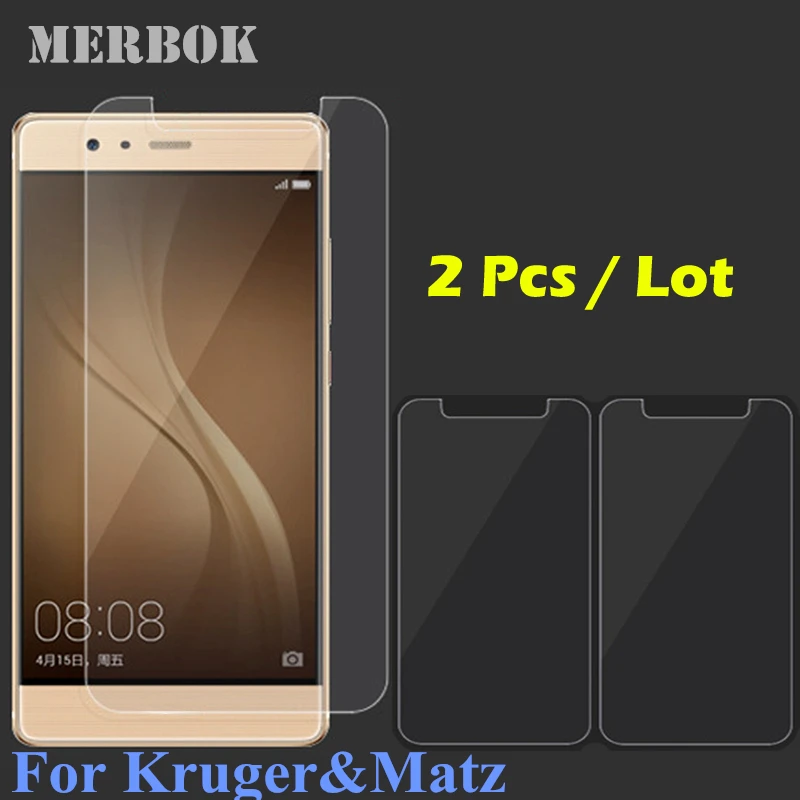 

2Pcs/Lot Tempered Glass For Kruger&Matz Flow 2 KM0417 / Flow2 KM 0417 5.0 inch 9H 2.5D Screen Protector Film Wholesale