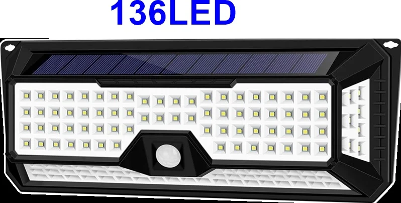 TONGDAYTECH 136 светодиодный датчик движения PIR на солнечной батарее водонепроницаемый светильник IP65 уличный Солнечный садовый светильник s лампе аварийный солнечный светильник - Испускаемый цвет: solar light