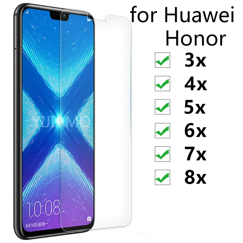 Tempered-Glass-For-Huawei-Honor-8x-7x-6x-5x-4x-3x-Protective-Glas-Screen-Protector-On