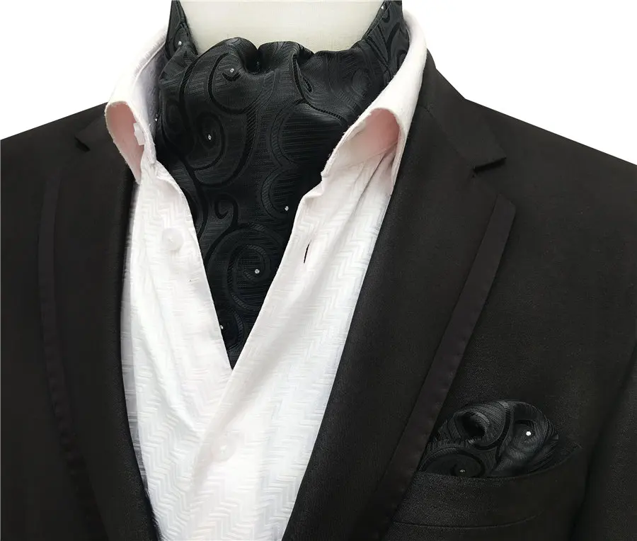 Designer Men's Formal Scarf Set Wedding Party Neckerchief Sets with Handkerchief Pocket Square man scarf