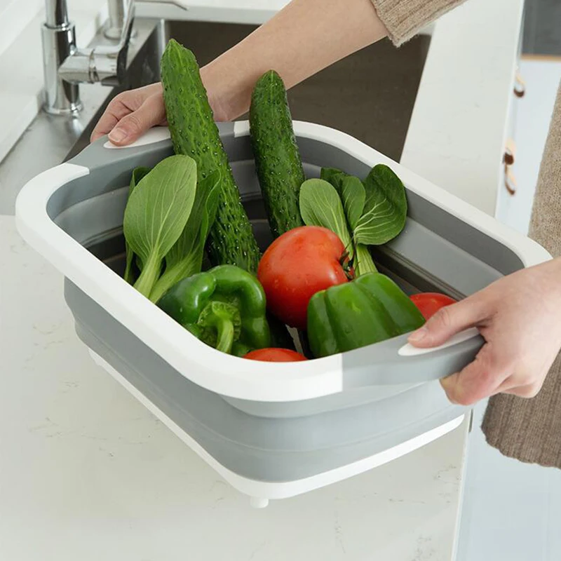 Практичные фильтры для мытья фруктов и овощей, складной дуршлаг, многофункциональная складная корзина для слива, кухонная корзинка для хранения