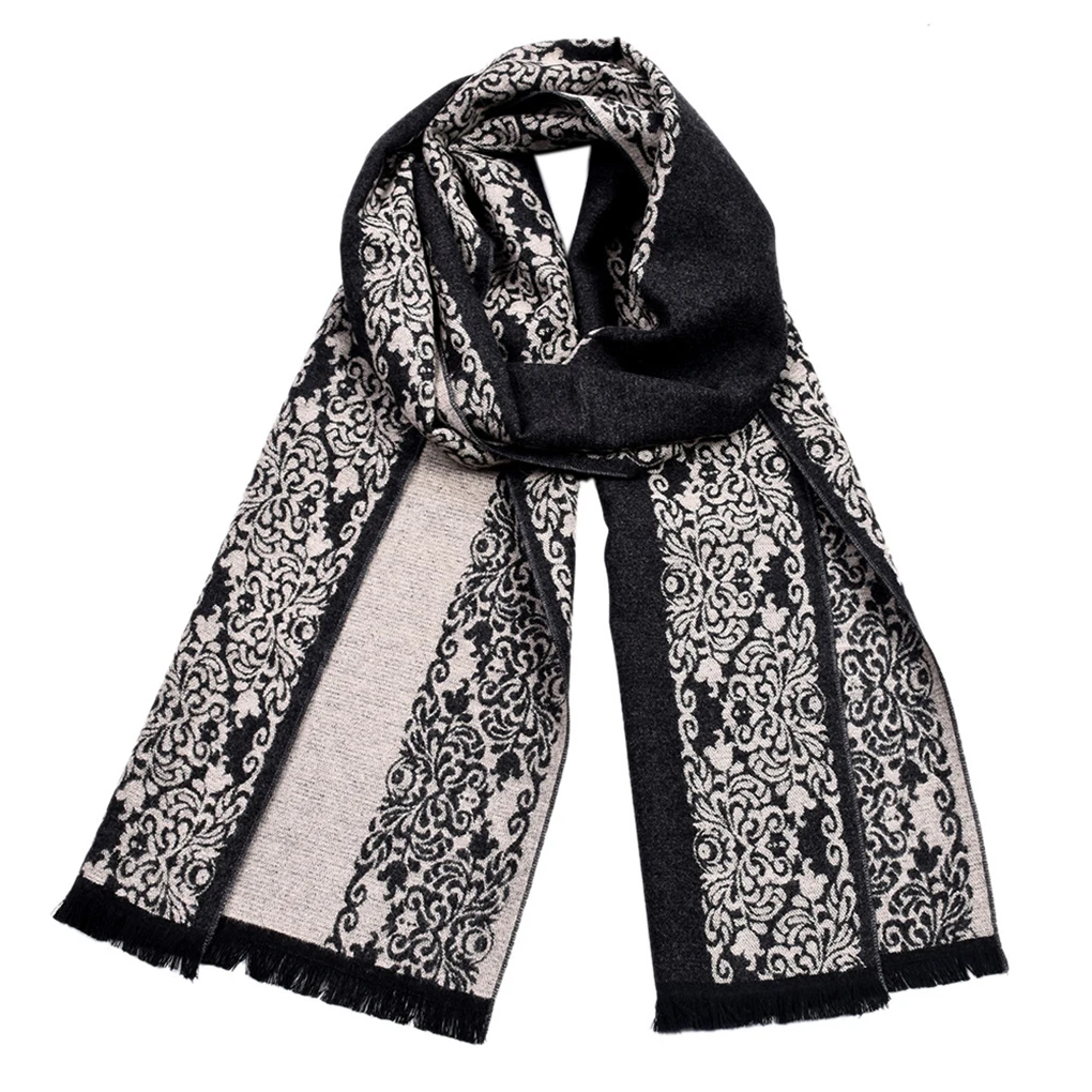 Winter Scarf Couples Flower Pattern Women Men Shawl Blanket Scarf Winter Autumn Neckwear Neck Warmer - Цвет: NO.3