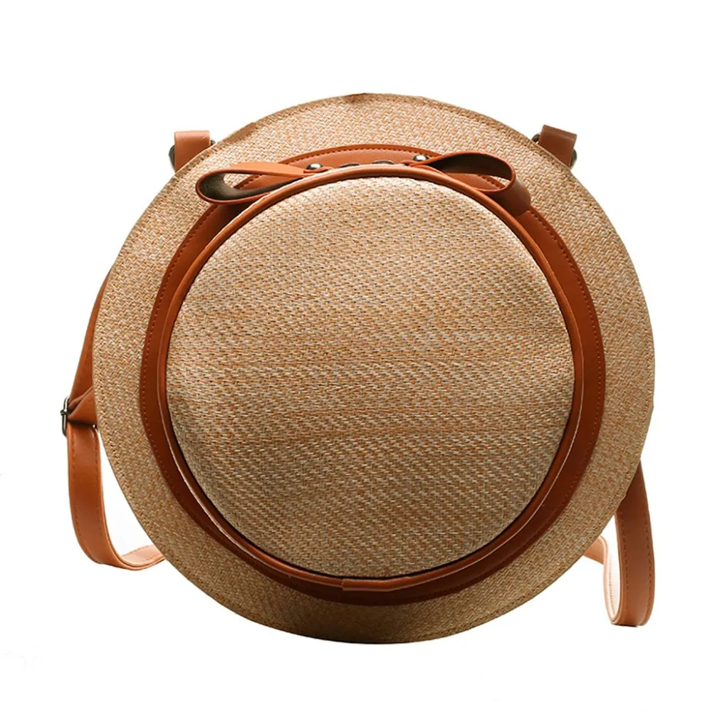

Shoulder Bag Fashion Casual wild Ladies Hat Braided Bow summer Beach Messenger Bag Mobile phone change parcel bags A1
