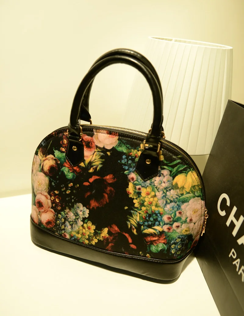 New Arrival Fashion Floral Print Women Handbag Spring Products Designer