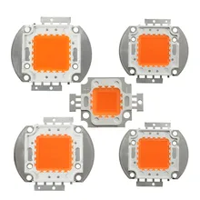 10W 20W 30W 50W 100W Full Spectrum LED Chip Grow Light High Power 380NM-840NM Growth Lamp Diode for Indoor Plant Seeding