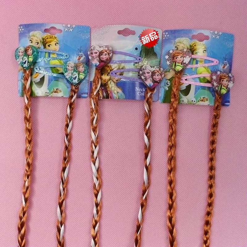 2pcs/lot Frozen Aisha scorpion Children's hair accessories doll hairpin cosplay birthday party costume BB clip