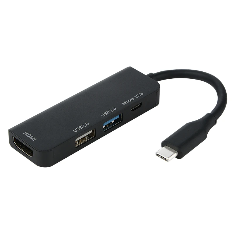 

USB C HUB Type C to 4K HDMI Hub USB 3.0 USB2.0 Adapter Micro USB Charging Port for MacBook Pro Samsung Galaxy S8 Huawei P20 Pro