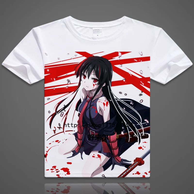 Akame Ga KILL Night Raid T-shirts Cotton Short Sleeve Raglan Tees Lovers Clothes
