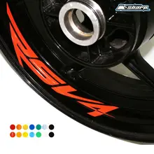 8 X CUSTOM INNER RIM DECALS WHEEL Reflective STICKERS STRIPES FIT Aprilia RSV4