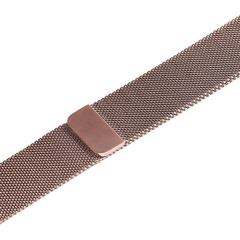Миланский Браслет-петля для Apple Watch серии 5 4 3 2 1 42 мм 38 мм ремешок для iwatch 40 мм Замена 44 мм браслет из нержавеющей стали - Цвет ремешка: Rose Gold
