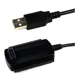 1852 B универсальный Usb 2,0 Ide адаптер SATA конвертер 2,5 3,5 Жесткий диск Hdd путешествия мощность разъем компьютера Черный