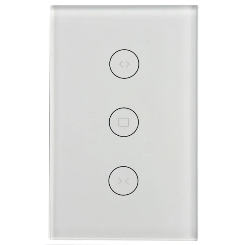 

Wifi Curtain Switch Panel Smart Switch US Type 100-240V 50 / 60Hz For Google Home Alexa Wifi Support APP