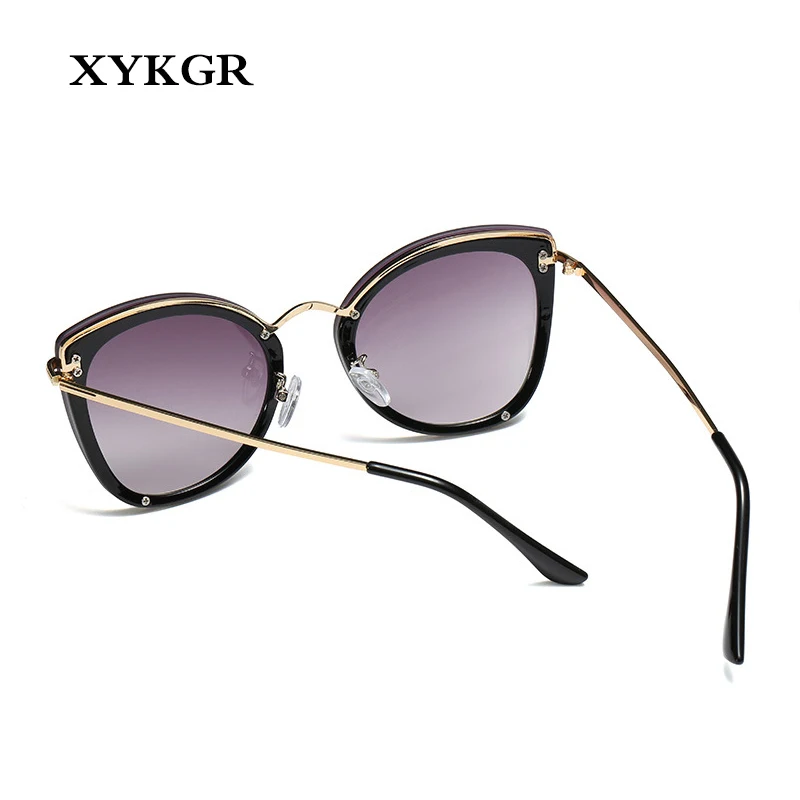 XYKGR Лидер продаж Новые кошачий глаз солнцезащитные очки мужские модные очки Женские брендовые дизайнерские винно-красные леопардовые солнцезащитные очки UV400