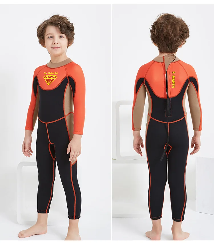 Детский костюм для дайвинга 2,5 мм зимний теплый Купальник Летний гидрокостюм для серфинга и дайвинга одежда для серфинга девушка