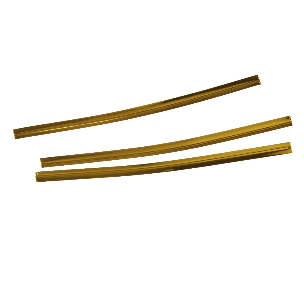 Generic Metallic Twist Ties for Candy Lollipop Cello Bag Gold Pack Of 800