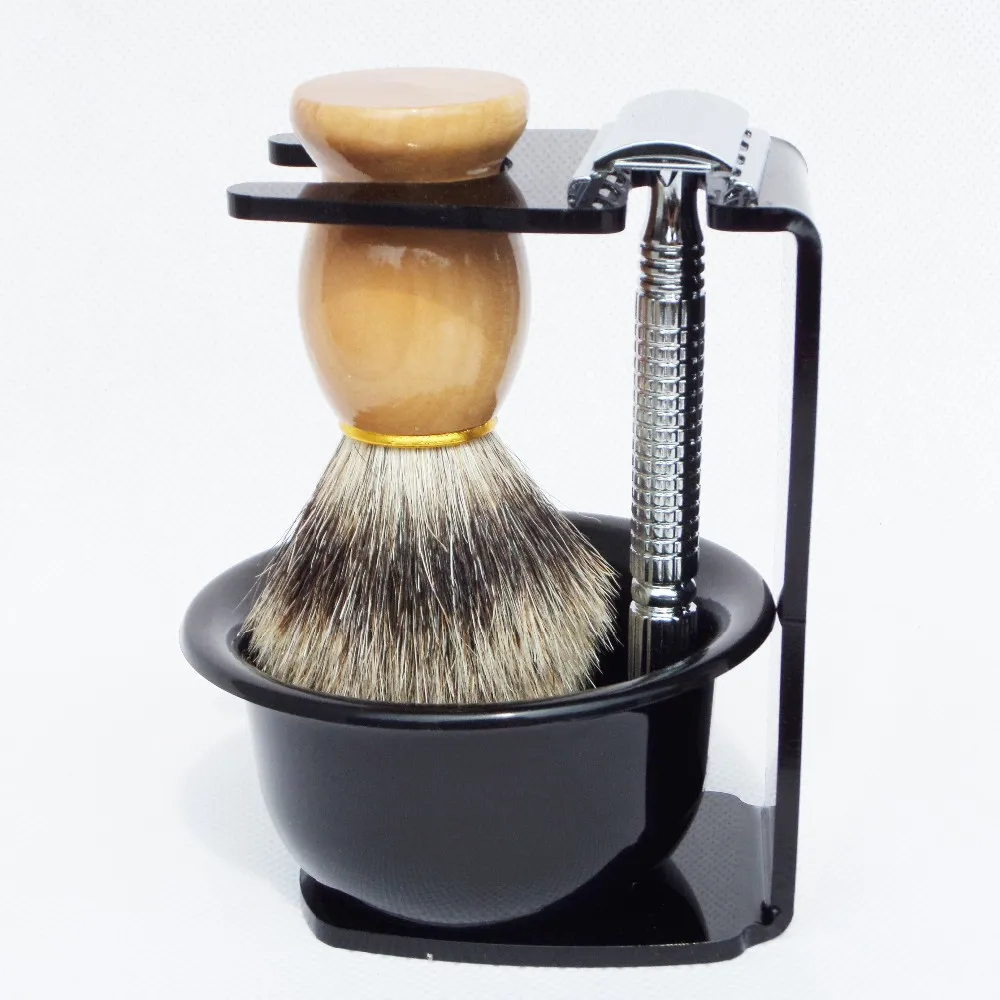badger shaving brush set