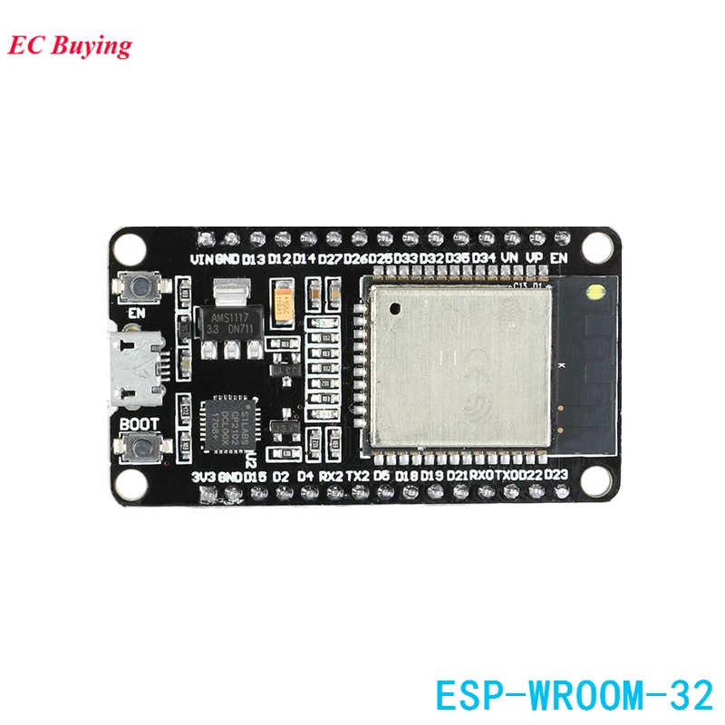 2 шт. ESP32 ESP-32S макетная плата WiFi Bluetooth модуль ESP-32 ультра-низкое энергопотребление двухъядерный процессор MCU NodeMCU