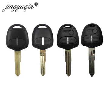 Keyforkess 10 pz/lotto custodia per chiave a distanza 2 pulsanti per Mitsubishi Outlander Grandis Pajero Lancer custodia per auto fob