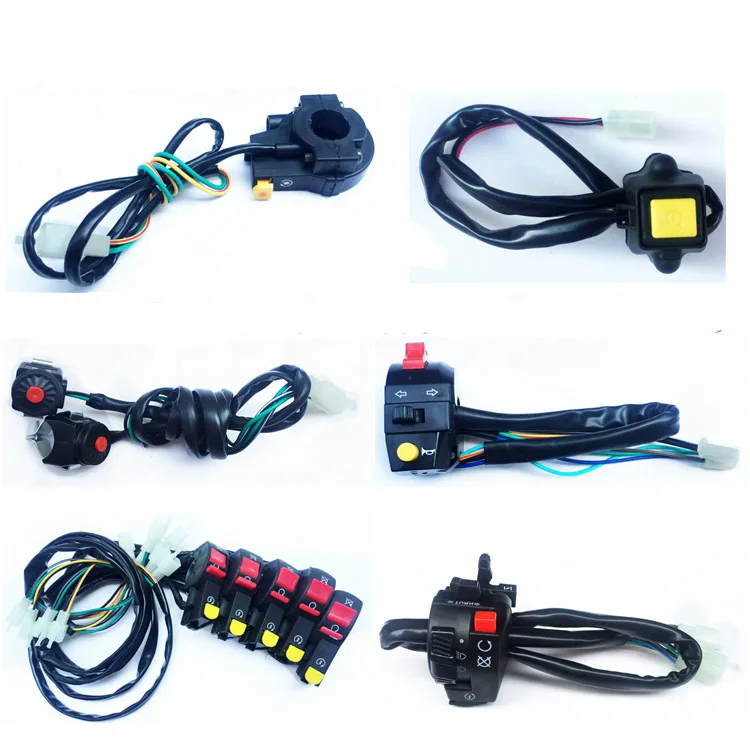 ATV Dirt Bike Horn Headlight Turn Signal Light Choke Electric Motorcycle Handle Switch Controls