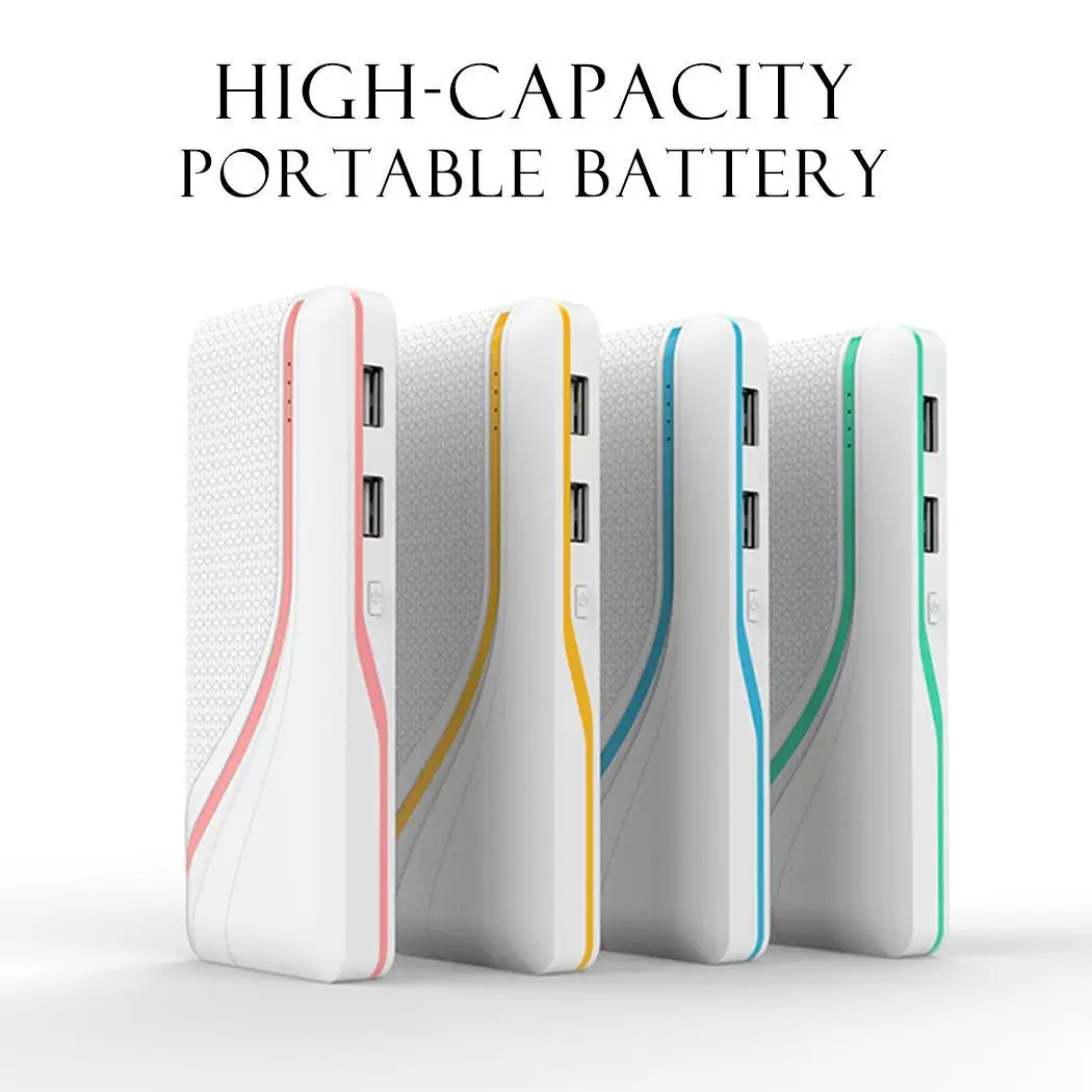 10000 мАч Внешний аккумулятор PoverBank 2 USB power Bank Портативное мобильное зарядное