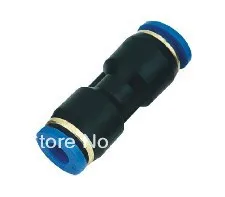 SNS SPU-6 6mm Tube OD Plastic Straight Union Pipe Tube Fitting Straight Pneumatic Connector 10 PCS 