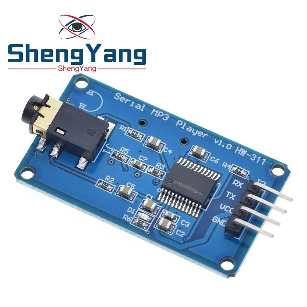 ShengYang YX6300 YX5300 UART серийный модуль управления MP3 музыкальный плеер для Arduino/AVR/ARM/PIC