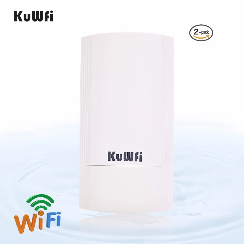 

KuWFi 2KM Outdoor Wireless CPE Bridge Router Point-to-Point Wifi Repeater Extender Support WDS Gateway Wireless AP For IP Camera