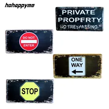 15*30 см стоп-индикатор забавные винтажные металлические знаки настенные декоративные тарелки кофейная металлическая табличка