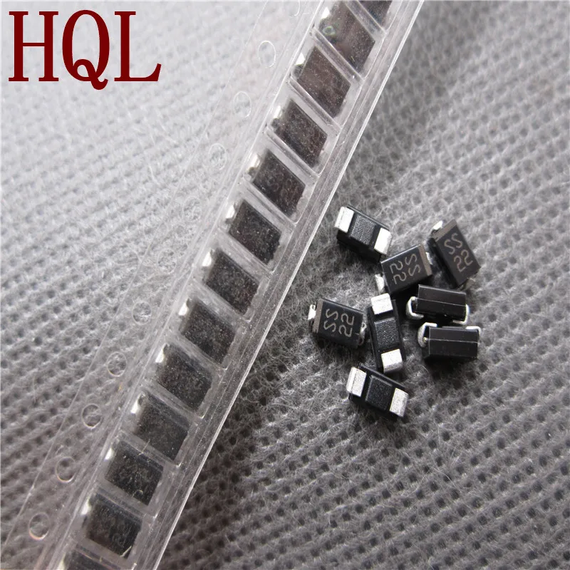 

100PCS SMT schottky diode SS22 SS23 SMA 2A/20V