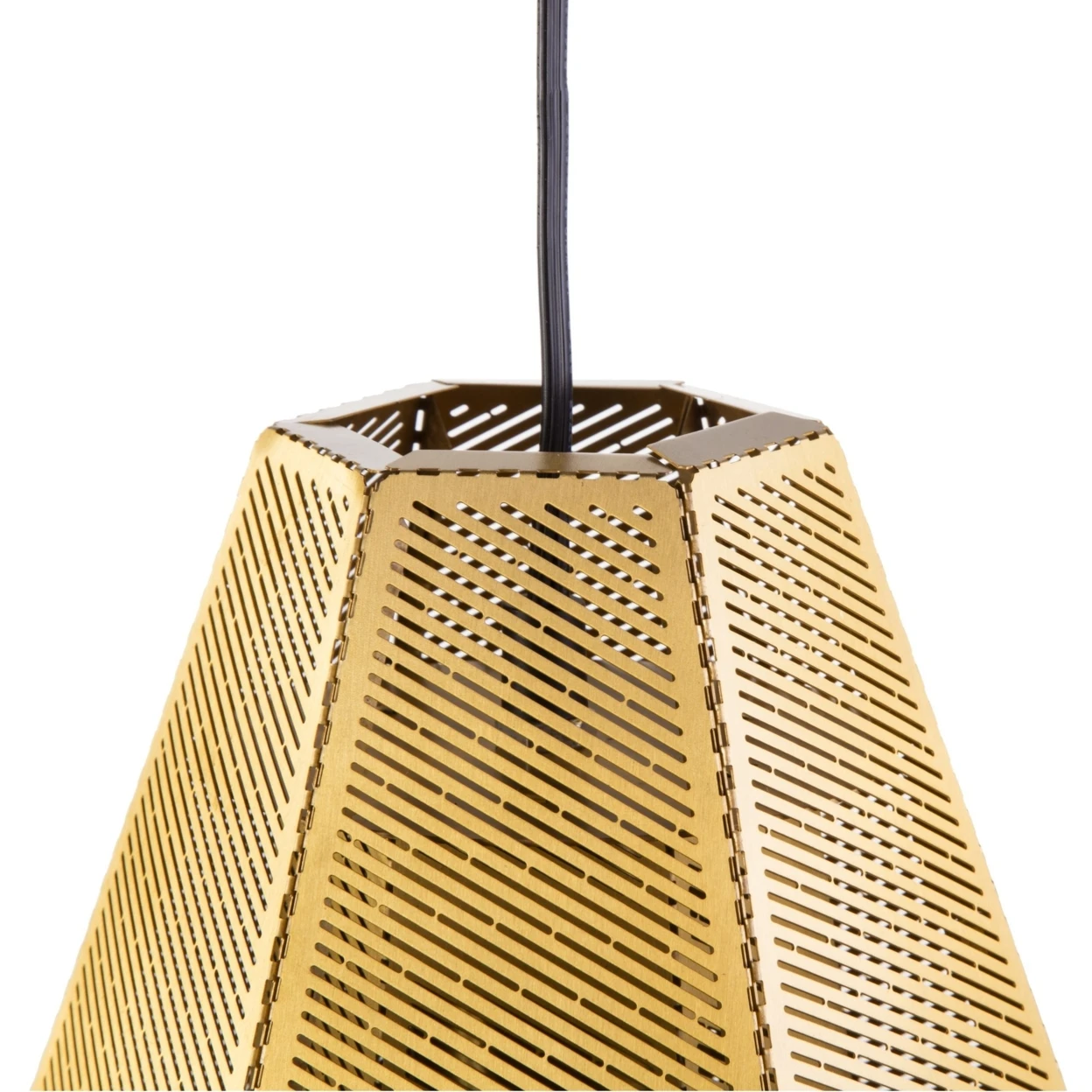 Cell Tall Pendant - Brass (2)