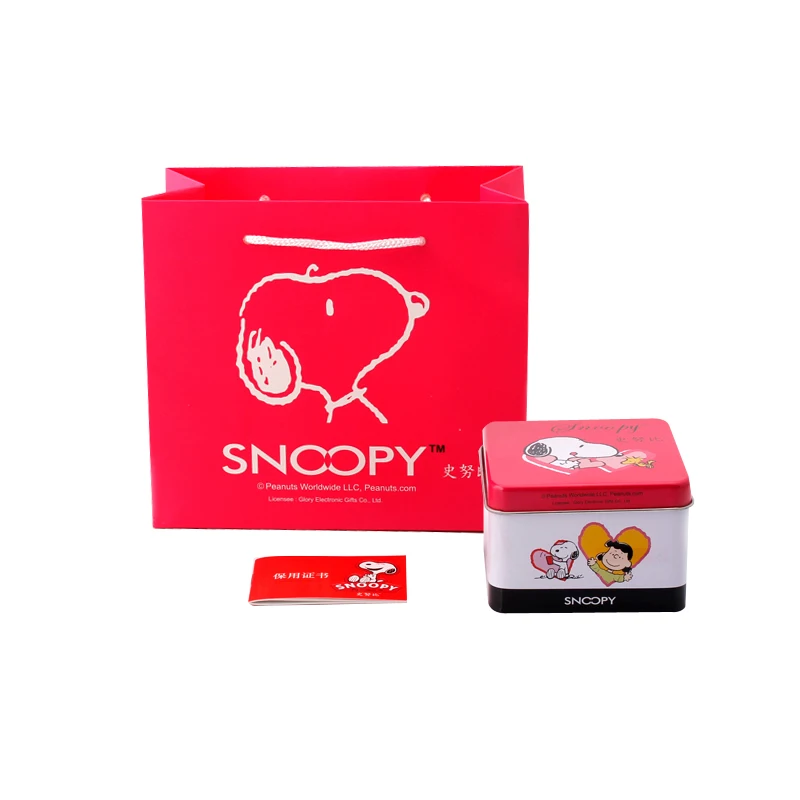 Часы snoopy милые детские часы модные женские кварцевые наручные повседневные