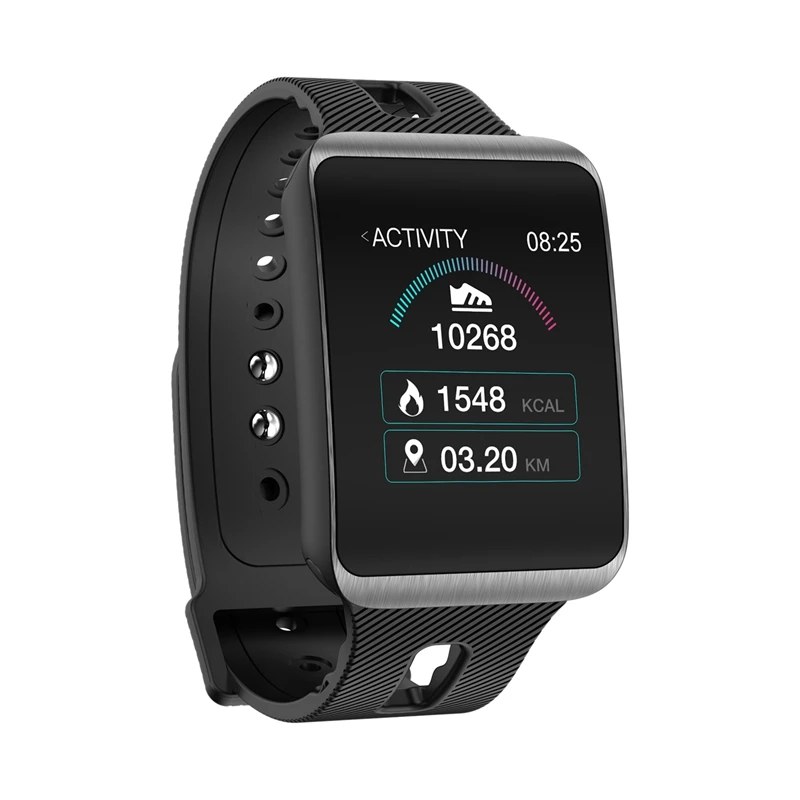 Gt98 Curved Screen Smart Watch Men Heart Rate Monitor 15 Day Standby Fitness Bracelet Activity Tracker Replaceable Strap