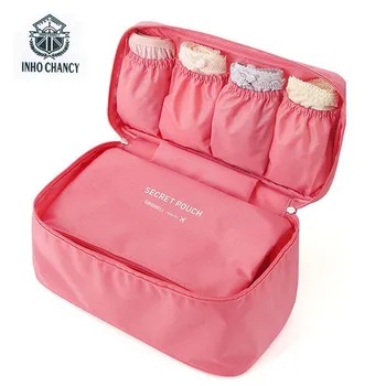 

2017 Women Travel Toiletry Wash Bra Underwear Make Up Makeup Case Cosmetic Bag Organizer Beautician Vanity Necessary Trip