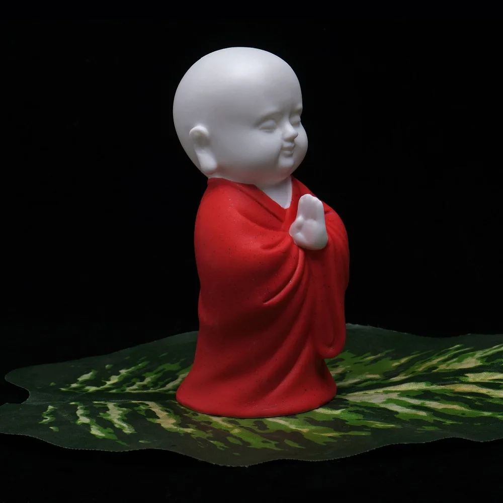 Buddha Statue White porcelain Sculpture Ceramics Colour Statue Home