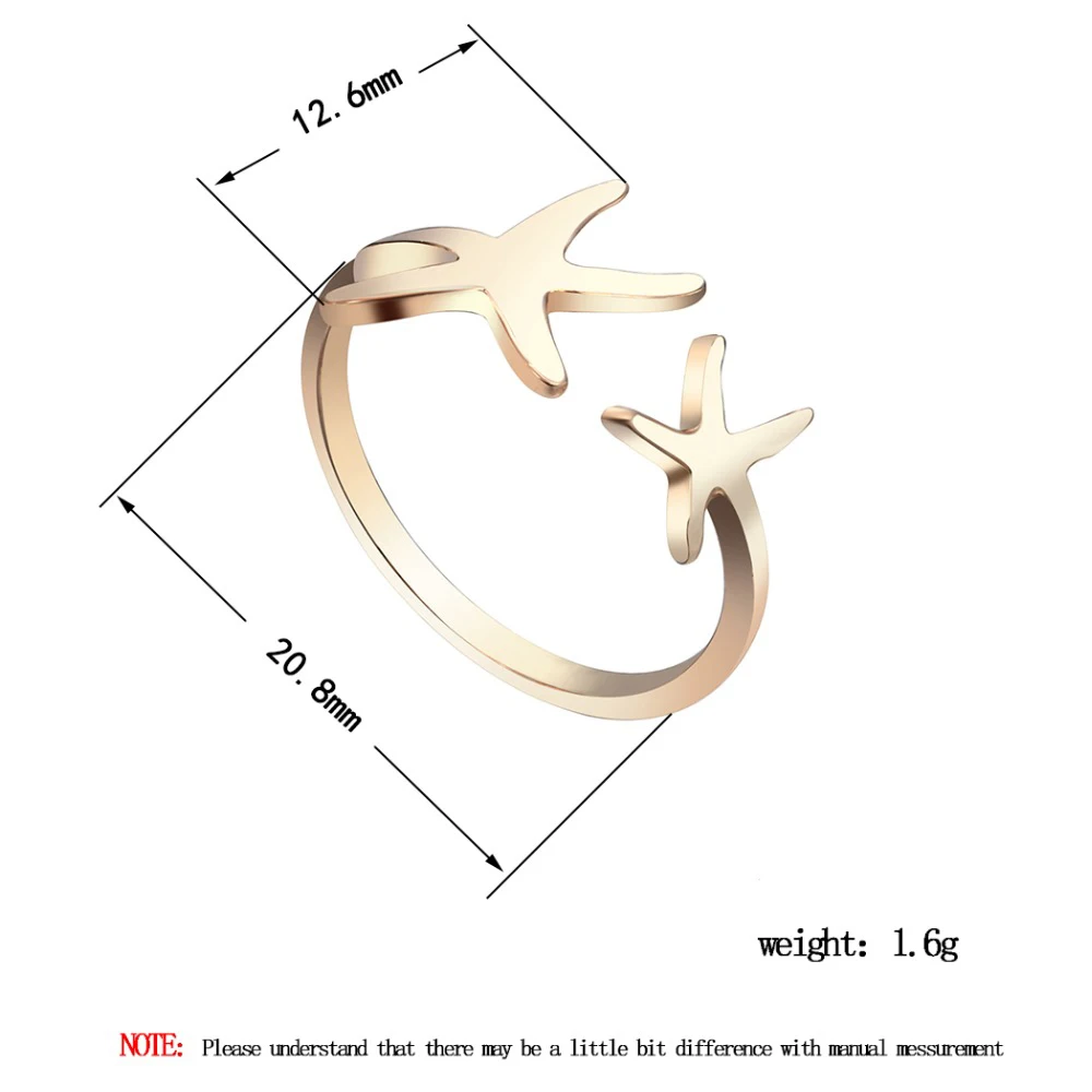 Todorova модное кольцо с открытым стрейч-звездой Необычные кольца Морская звезда женское кольцо дружба подарки на день рождения брендовые ювелирные изделия