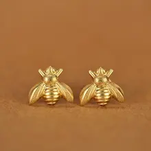 10 пар медовые серьги в виде пчел крошечные медовые гвоздики Пчелка Серьги Лесное насекомое муха птица мед Шмель гвоздики Пчелка серьги
