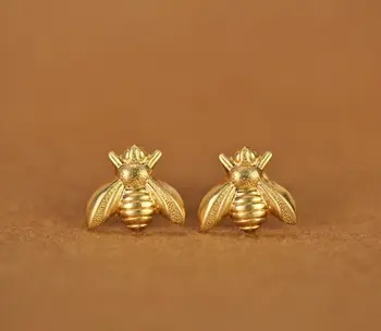 

Honey Bee Earrings Tiny Honeybee Stud Earrings Woodland Insect fly bird honey Bumble Bee Stud Earrings