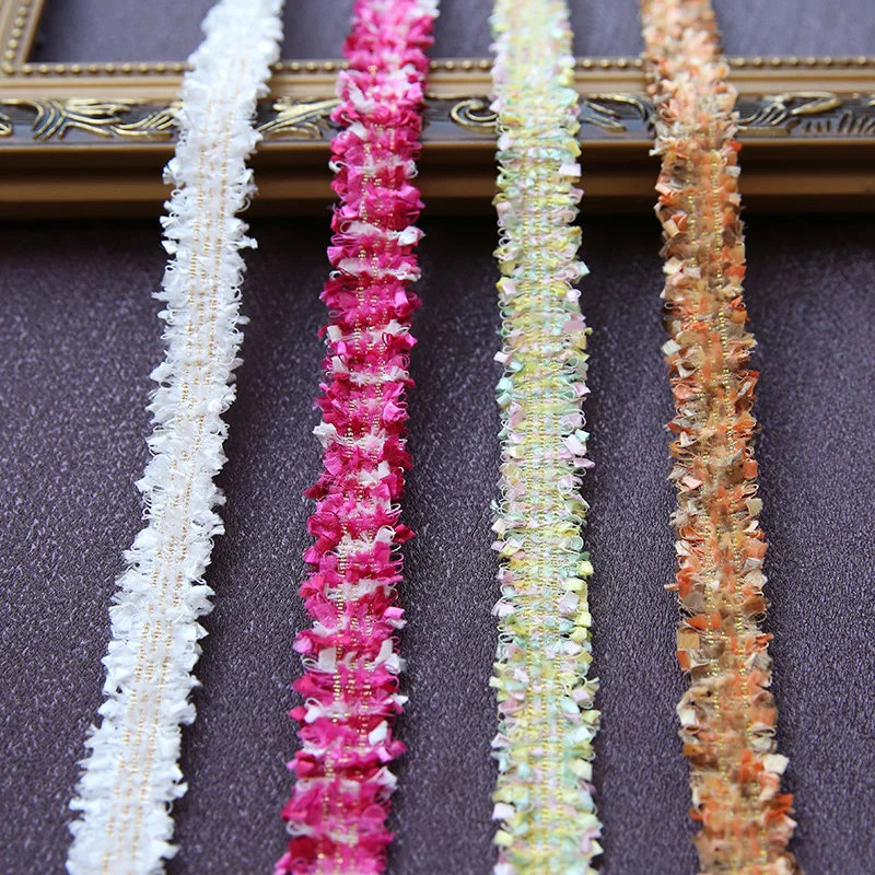 

5meter/lot 2.3cm 4color Fringe Webbing Lace Ribbons Dress Clothes Decoration Diy Curtain Ribbon Accessories X119