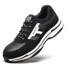 AC12008 защитная обувь Мужская Рабочая защитная обувь Легкие дышащие антистатические Светоотражающие повседневные строительные кроссовки для работы