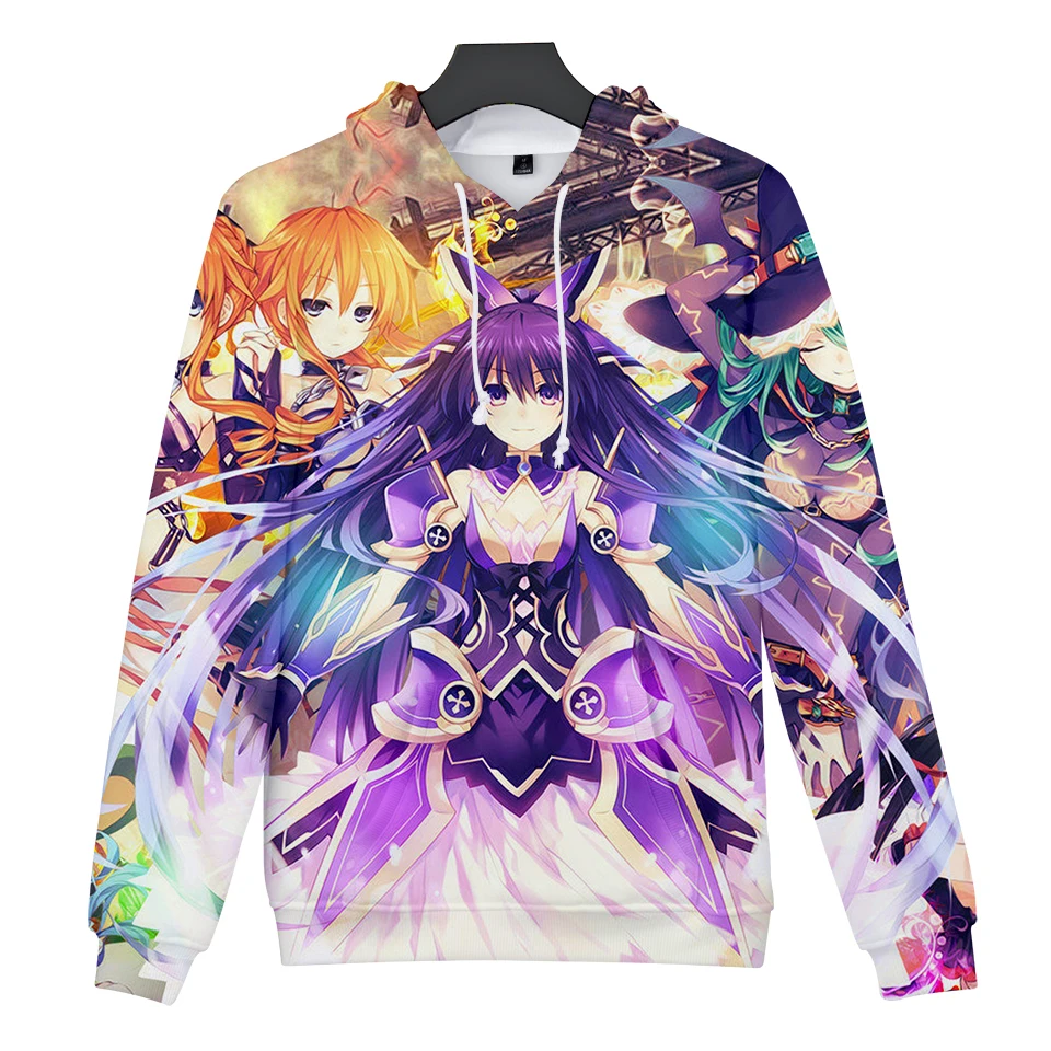 

3D DATE A LIVE Pop Boys/girls 3D hoodies sweatshirts anime kawayi style clothes Casual pullover Hoody Fashion Clothes Casual Top