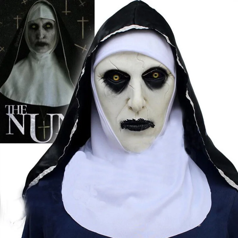 The Nun костюм с маской опорный шлем Valak страшная маска на Хэллоуин Toys|Аксессуары для