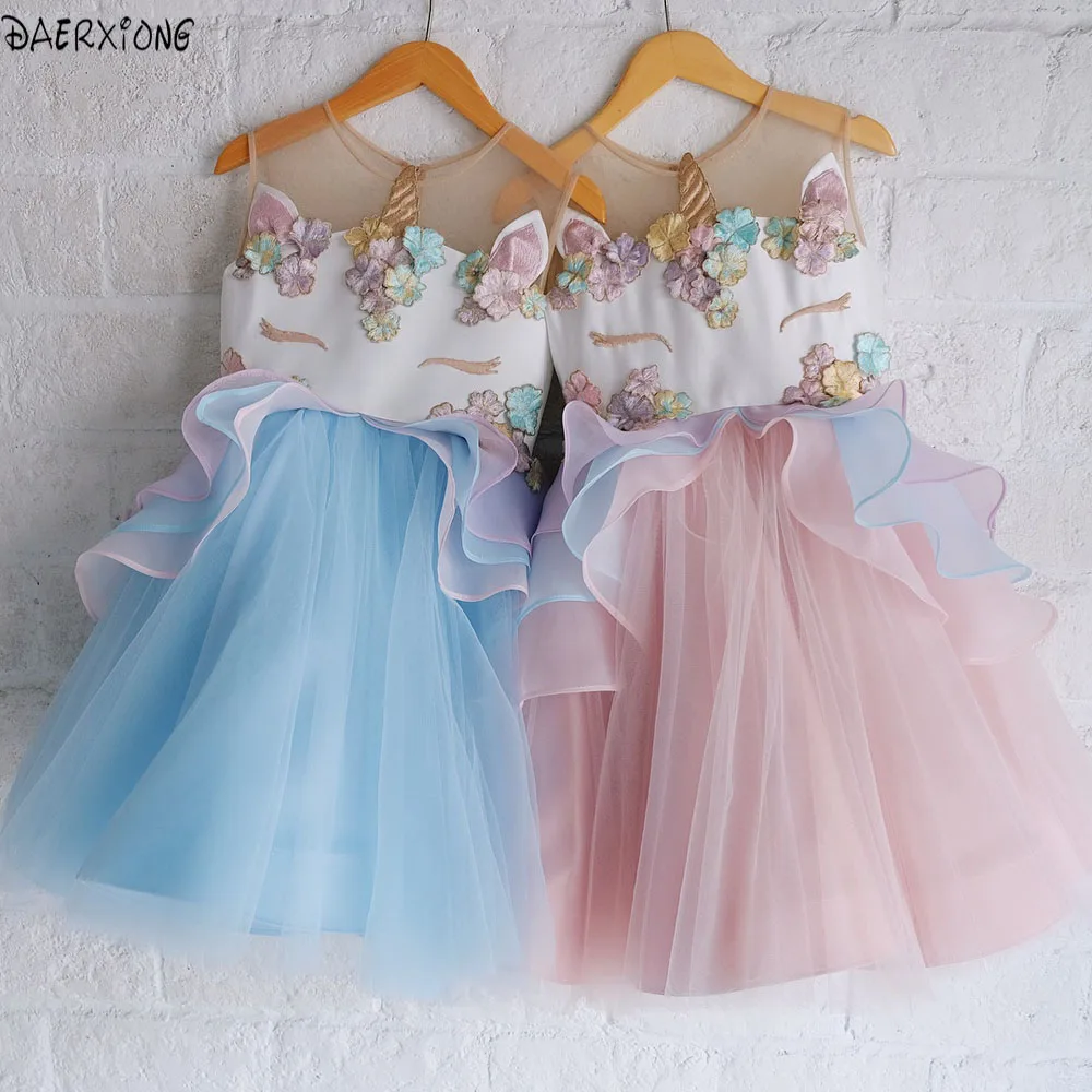 Kids Unicorn Tulle Dress 1