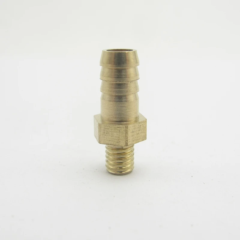 

6mm OD Hose Barb x M5 Metric Male Thread Brass Barbed Pipe Fitting Coupler Connector Adapter Splicer For Fuel Gas Water
